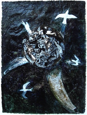 Escape
Mixed media on Nepalese paper, 28 x 20cm Escape
Mixed media on Nepalese paper, 28 x 20cm