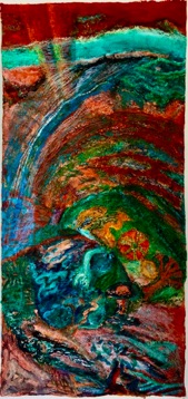 Beneath the Sea,
Mixed Media on
Nepalese Paper,
110 x 52cm Beneath the Sea,
Mixed Media on
Nepalese Paper,
110 x 52cm