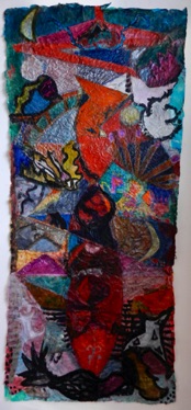 The Mermaids's Dream
Mixed media on Nepalese paper, 135 x 59cm The Mermaids's Dream
Mixed media on Nepalese paper, 135 x 59cm