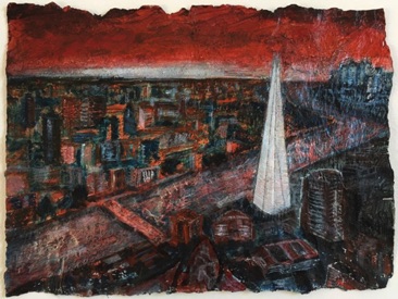 Shard
Mixed media on Nepalese paper, 20 x 28cm