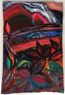 Costa Rica, Mixed media on Nepalese Paper, 75 x 50cm
Costa Rica, Mixed media on Nepalese Paper, 75 x 50cm